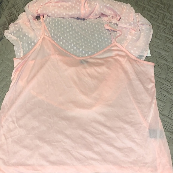 NEW! Liz Claiborne Button Up Sheer Tank - Picture 7 of 11